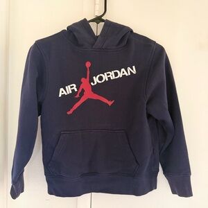 Jordan Kids Navy and Red Hoodie